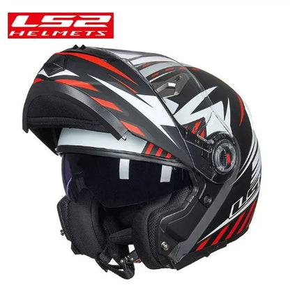 Casco Moto Modulare LS2 FF370 Doppia Visiera Unisex Adulto ABS