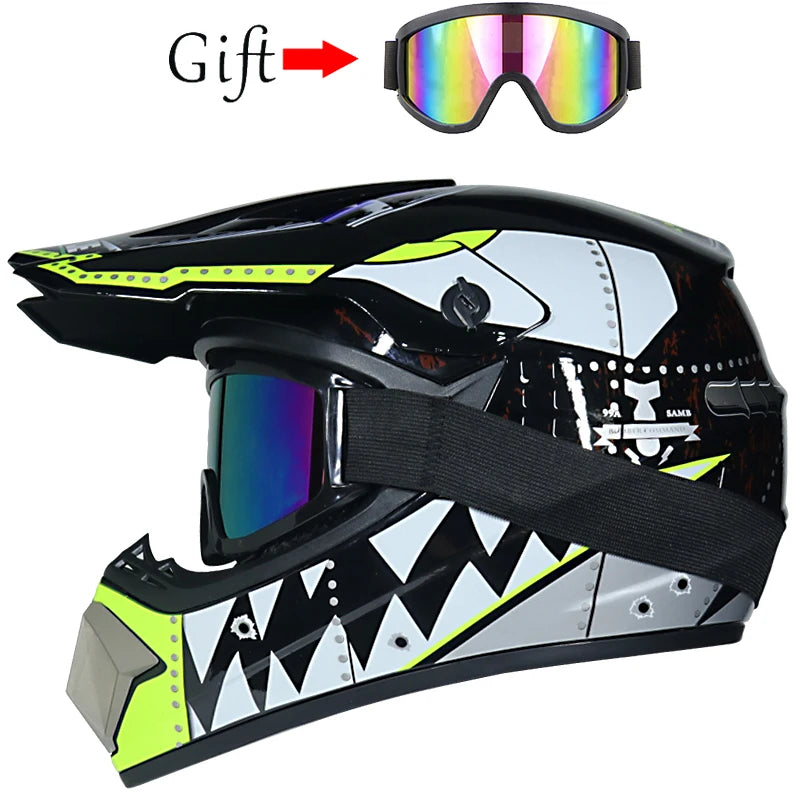 Casco da Motocross per Bambini Casco Fuoristrada BMX Downhill AM DH