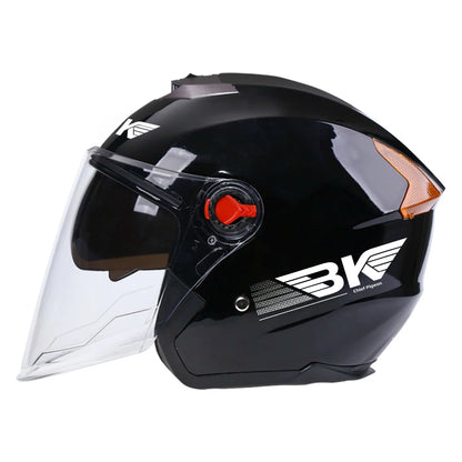 Casco Moto Mezzo Viso Doppia Visiera ABS Unisex Adulto
