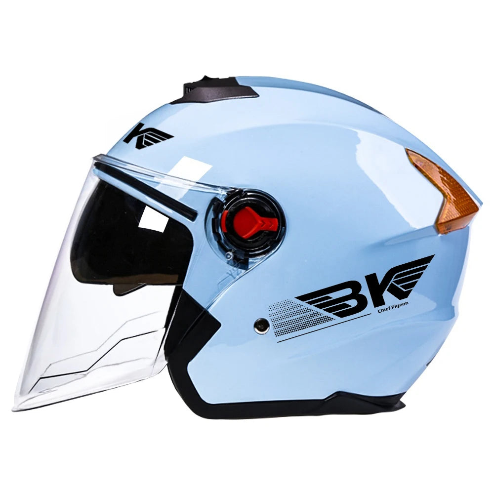 Casco Moto Mezzo Viso Doppia Visiera ABS Unisex Adulto