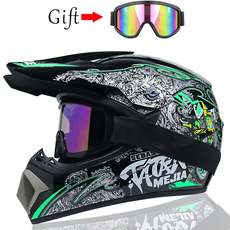 Casco da Motocross per Bambini Casco Fuoristrada BMX Downhill AM DH