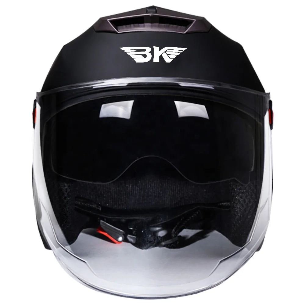 Casco Moto Mezzo Viso Doppia Visiera ABS Unisex Adulto