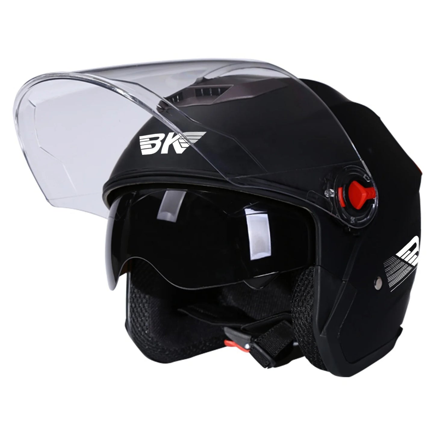 Casco Moto Mezzo Viso Doppia Visiera ABS Unisex Adulto