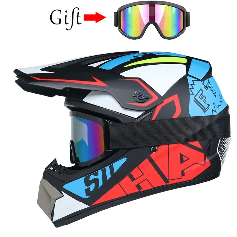 Casco da Motocross per Bambini Casco Fuoristrada BMX Downhill AM DH