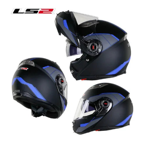 Casco Moto Modulare LS2 FF370 Doppia Visiera Unisex Adulto ABS
