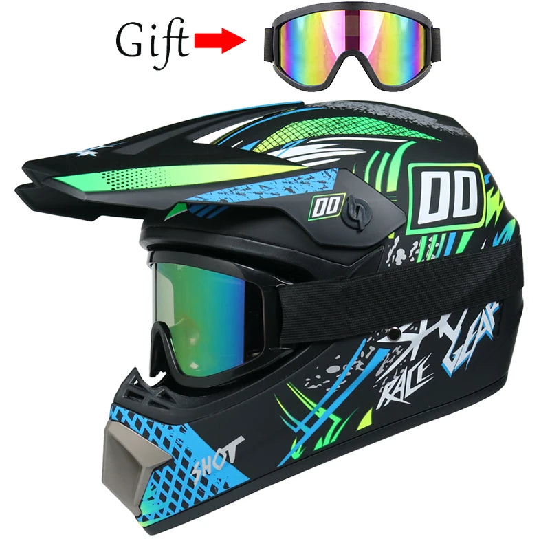 Casco da Motocross per Bambini Casco Fuoristrada BMX Downhill AM DH