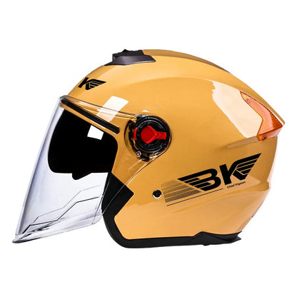 Casco Moto Mezzo Viso Doppia Visiera ABS Unisex Adulto