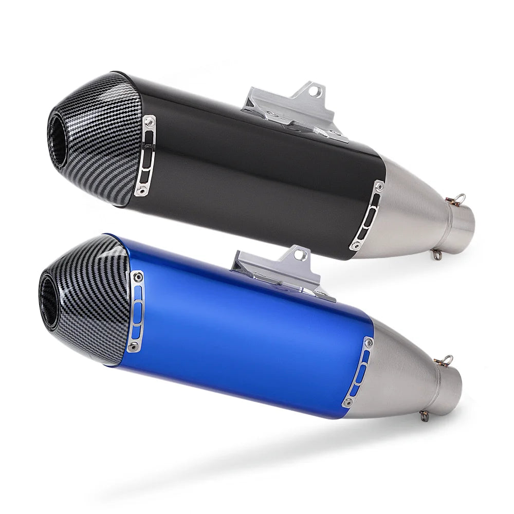 Marmitta Universale Moto 51mm Scarico Motocross Pitbike ATV Scooter Acciaio Inox