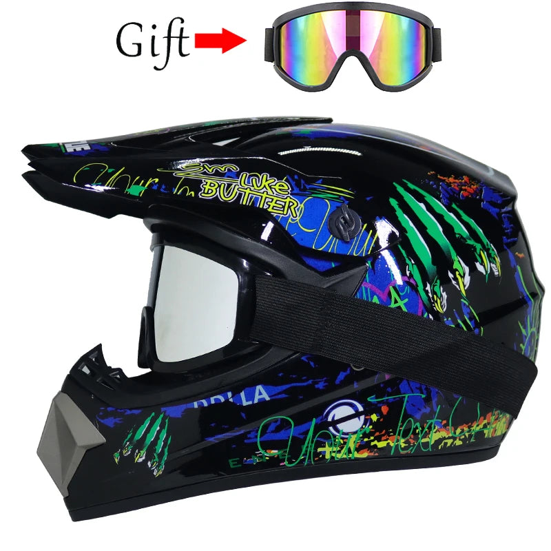 Casco da Motocross per Bambini Casco Fuoristrada BMX Downhill AM DH