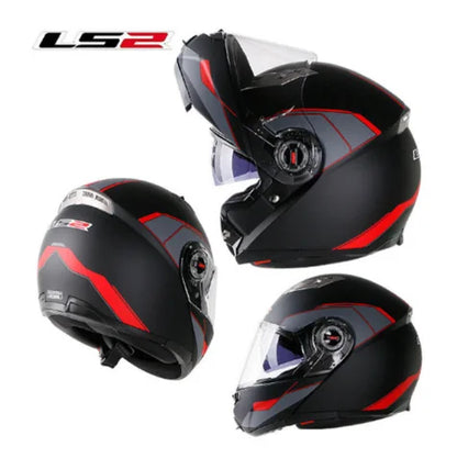 Casco Moto Modulare LS2 FF370 Doppia Visiera Unisex Adulto ABS