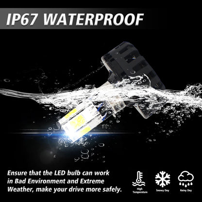Faro LED Moto COB 6000LM Raffreddamento a Ventola IP67