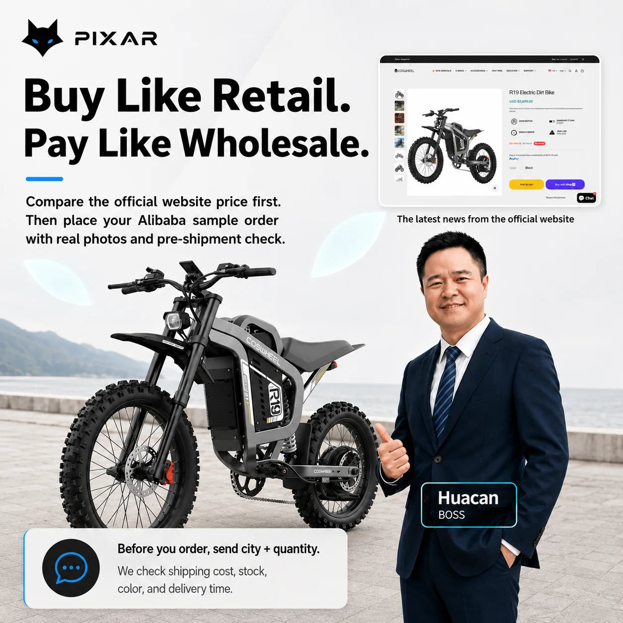 R19 Moto Elettrica Fuoristrada 72V Pneumatici Larghi per Adulti