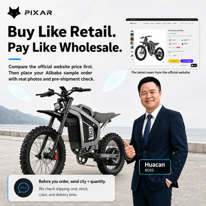 R19 Moto Elettrica Fuoristrada 72V Pneumatici Larghi per Adulti
