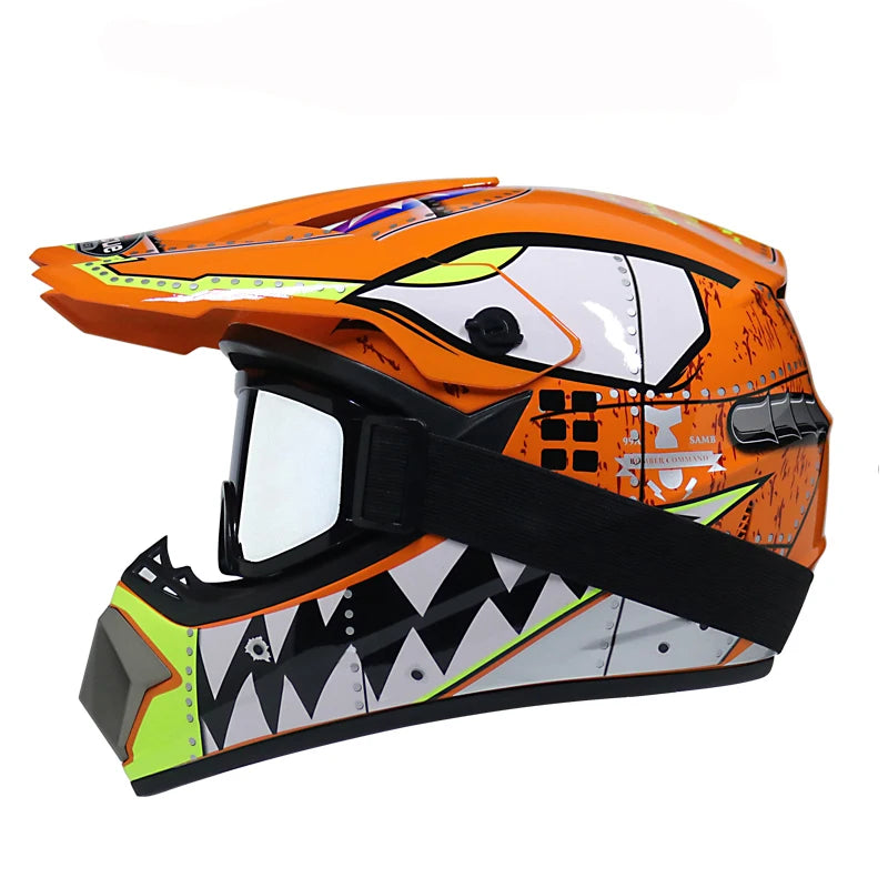 Casco da Motocross per Bambini Casco Fuoristrada BMX Downhill AM DH