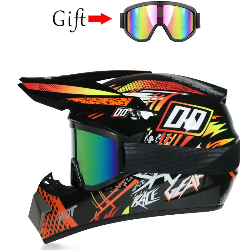 Casco da Motocross per Bambini Casco Fuoristrada BMX Downhill AM DH