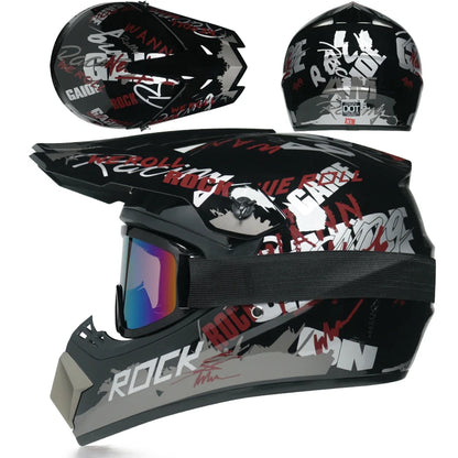 Casco da Motocross per Bambini Casco Fuoristrada BMX Downhill AM DH