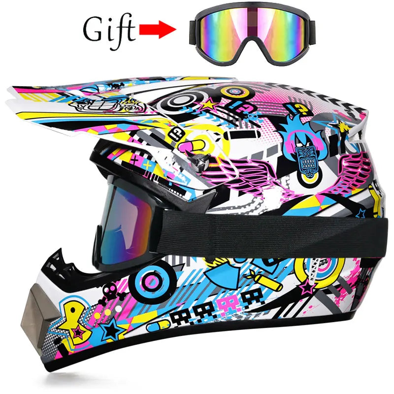 Casco da Motocross per Bambini Casco Fuoristrada BMX Downhill AM DH