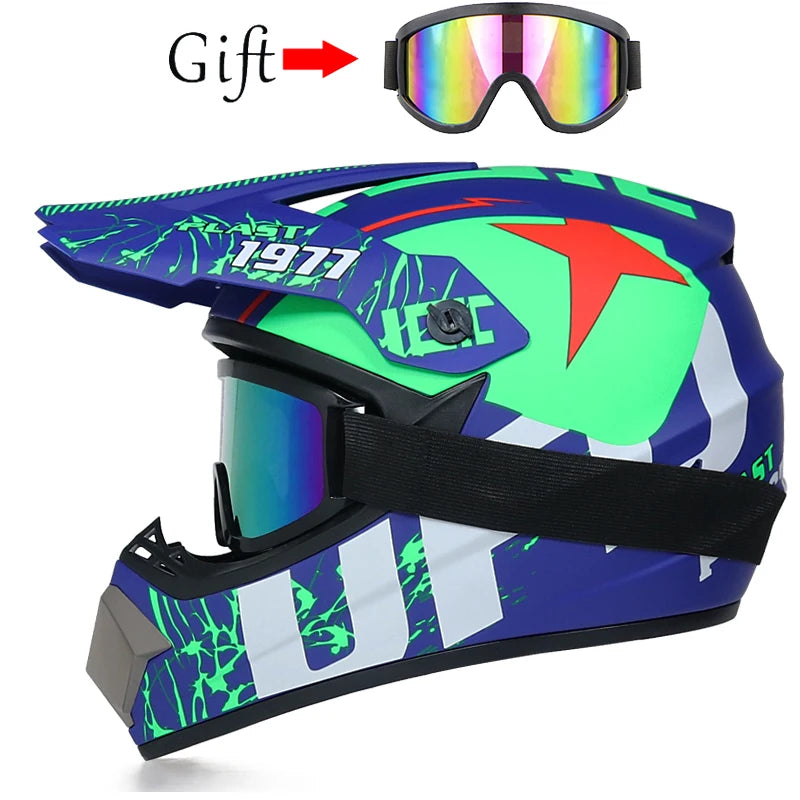 Casco da Motocross per Bambini Casco Fuoristrada BMX Downhill AM DH